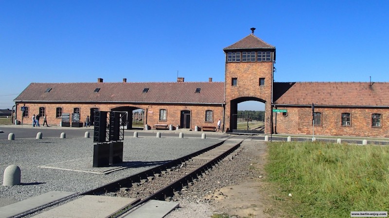 The entrance of Auschwitz 2 Birkenau