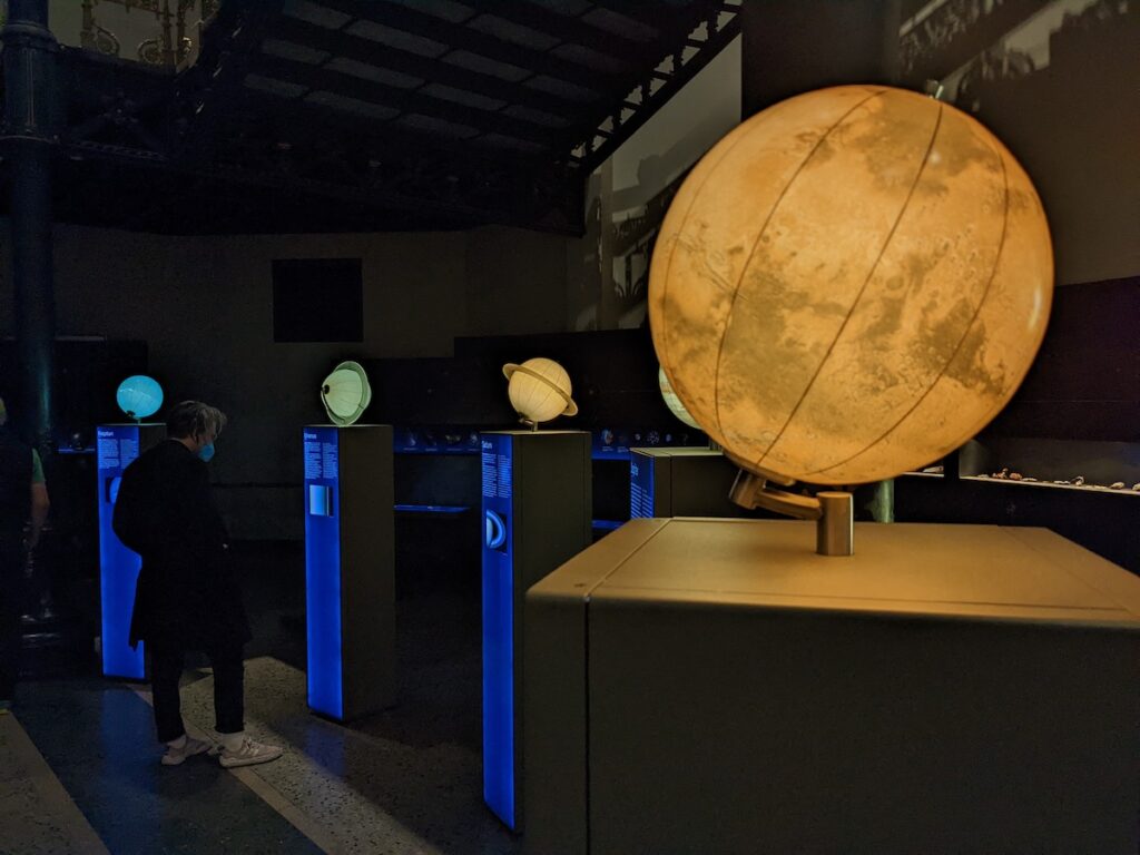 The solar system exhibition in the Natural Museum of History in Berlin