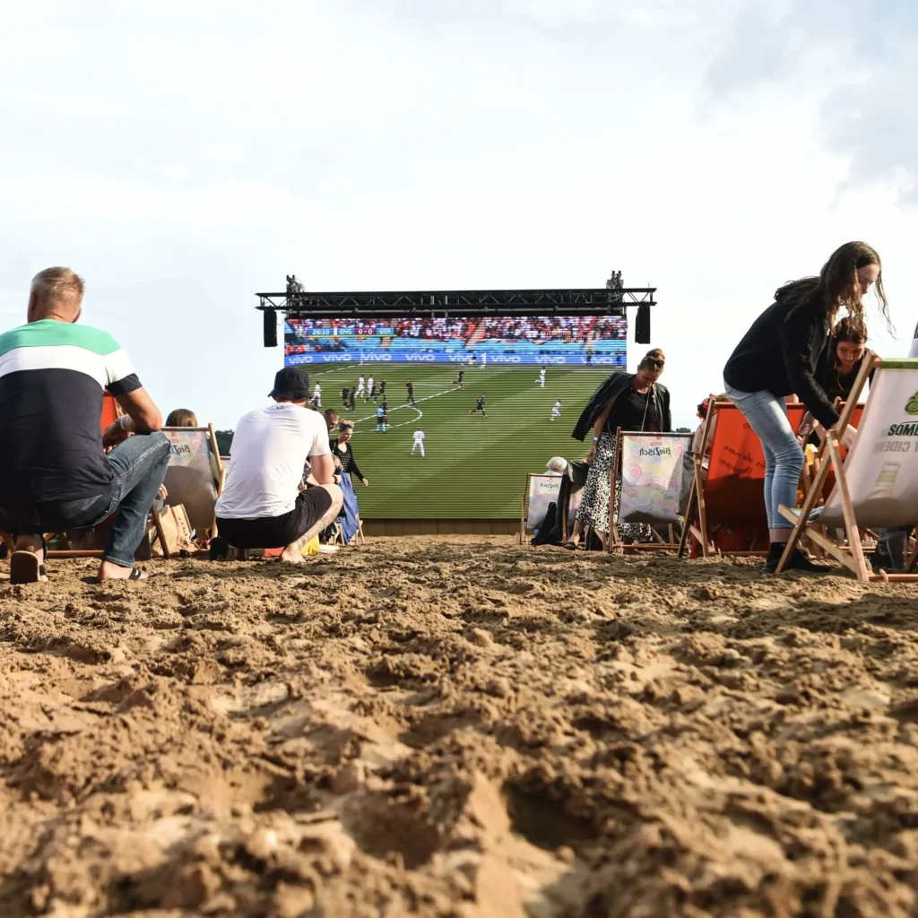 Public Viewing in the east of Berlin
