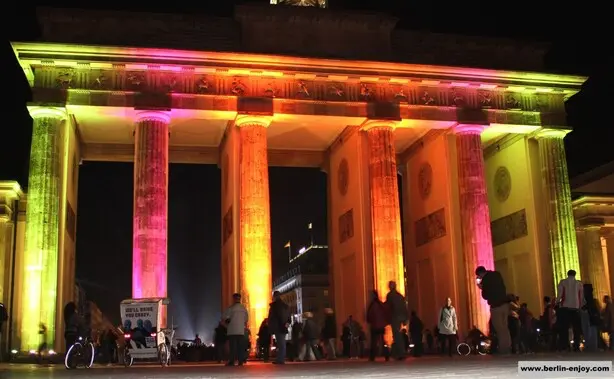 Brandenburger Tor during the Festival of Lights in Berlin